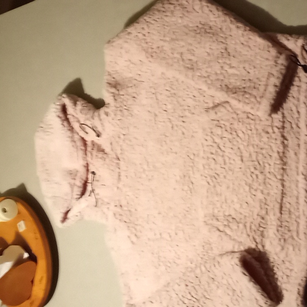 Victoria's Secret pink sherpa hooded sweatshirt